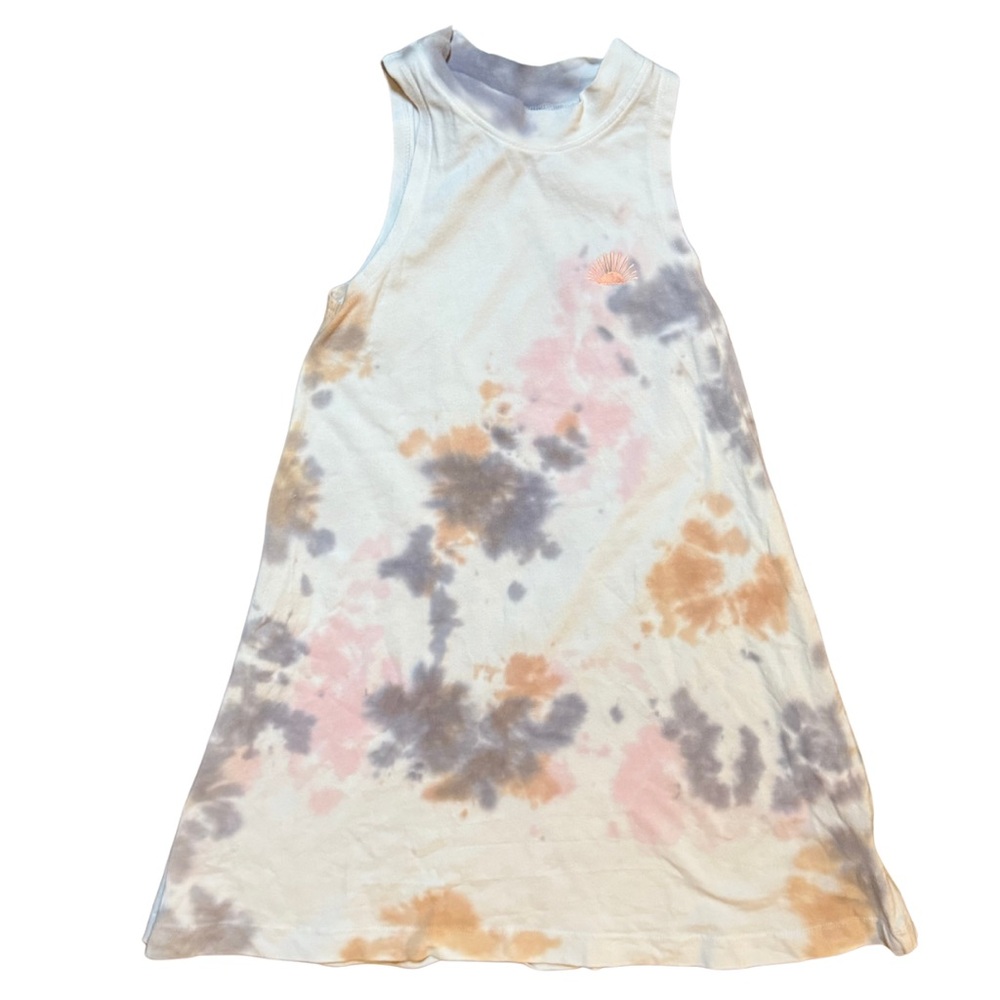 Tiny Whales Girls Sedona tie dye  Mock-Neck Dress size 6 in excellent condition